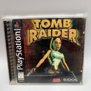 Tomb Raider - PS1, CIB, Black Label, Tested